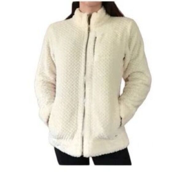 Calvin Klein Jackets & Blazers - Calvin Klein Women's Sherpa Plush Zip Up Jacket in Cream Size XL